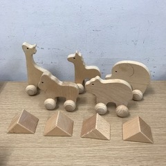 ☆値下げ☆K2304-692 木製ブロックオモチャ 個数不明 現状お渡しの画像