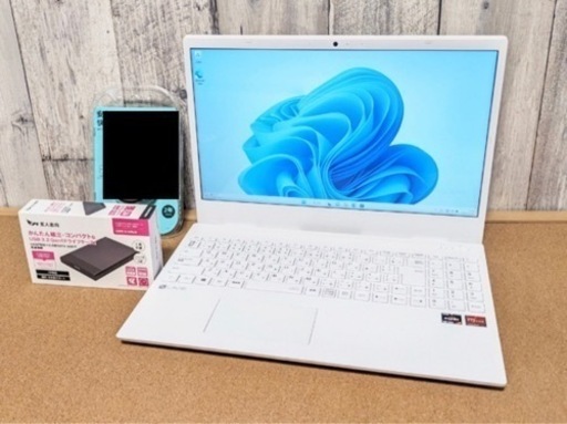 ★【超美品】ゲーミングノートPC対応　2020年製★8コア‼︎第12世代Core i7を凌駕　Windows11『Ryzen7/16GB/NVMe500GB+1000GB』NEC/動画編集