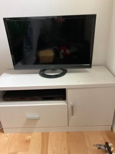 テレビ　ブルーレイ、テレビ棚付き