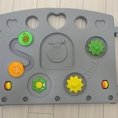 KATOJI ベビーサークル　2ドア　コロコロランド　美品　箱付き　ホワイト＆グレー①の画像