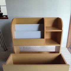 マガジンラック収納引き出し付きの画像