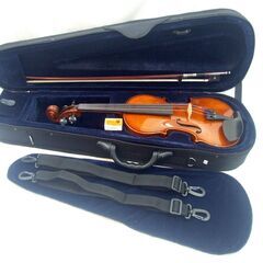 メンテ済み アメリカ Satori Violin 分数 3/4 トラ杢 上質バイオリン VN-305 2002年 SFORZANDO 弓毛替え済み 美品セット 全国発送対応 中古バイオリン 愛知県清須市より 管理（カ）K0162 の画像