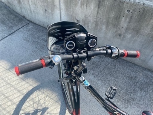 ブリジストン 24インチ 6段変速 男の子 ブラック 中古自転車 子供用