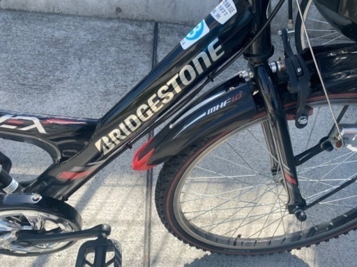 ブリジストン 24インチ 6段変速 男の子 ブラック 中古自転車 子供用