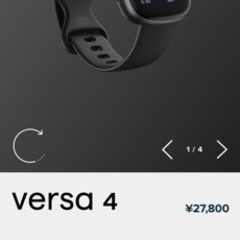 Fitbit スマートウォッチ Versa4 FB523BKBK