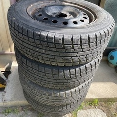 15インチ　5H 114.3 スチールホイール　バリ溝スタッドレス
