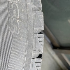 15インチ　5H 114.3 スチールホイール　バリ溝スタッドレスの画像