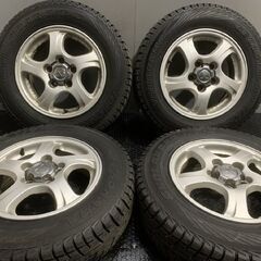 【YOKOHAMA GEOLANDAR i/T-S 175/80R15】スタッドレス【三菱 パジェロミニ 純正ホイール 15インチ 5.5J5HPCD114.3+46】バリ溝　(TH788)クレジットカード QRコード決済可能