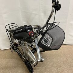 【北見市発】FOLDINGBIKE 折りたたみ自転車 99010112 20インチ シルバー (E1549sxY)の画像