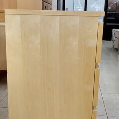 ★ジモティ割あり★  チェスト クリーム H77.5×D48.5×W80.5 クリーニング済み TJ482の画像