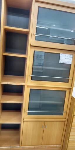★ジモティ割あり★  本棚 茶 H180×D35×W85 クリーニング済み TJ485