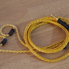 【発送も対応】4.4mm to MMCX 金メッキケーブル