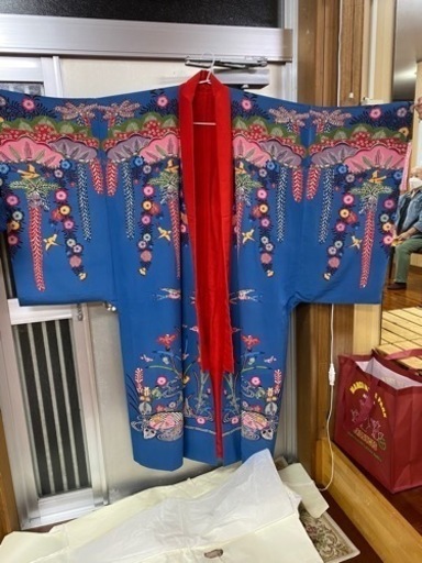 ブルー紅型琉球舞踊衣装　最終値下げ