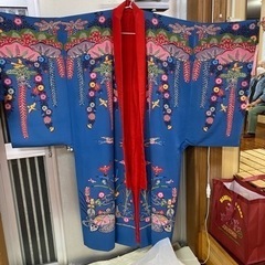 ブルー紅型琉球舞踊衣装　最終値下げ