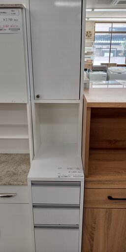 ★ジモティ割あり★  食器棚 白 H172.5×D45.5×W30.5 クリーニング済み TJ491