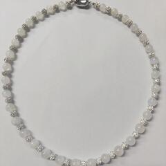 天然ムーンストーン デザインネックレス