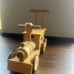 木製　汽車の手押し