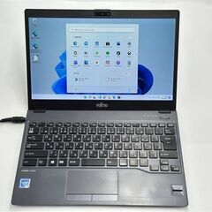 送料無料 保証付 日本製 高速SSD 軽量薄型 13.3型ノートパソコン 富士通 U938/S 中古美品 第7世代Celeron 4GB 無線 Bluetooth Win11 Office