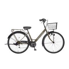 美品　自転車　6段ギア　27.5型　グリーン