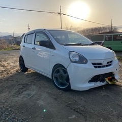 ♫ ダイハツ　ミライース　ローダウン　外マフラー　燃費良い軽自動車の画像