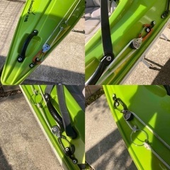 最終値下げ　現金手渡し ハリケーンカヤックスHURRICANE KAYAKSスキマーskimmer116ワサビグリーン引き取り限定 長崎県佐世保市 補修有の画像