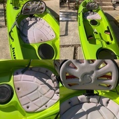 最終値下げ　現金手渡し ハリケーンカヤックスHURRICANE KAYAKSスキマーskimmer116ワサビグリーン引き取り限定 長崎県佐世保市 補修有の画像