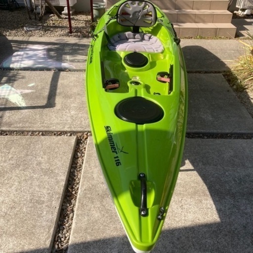 最終値下げ　現金手渡し ハリケーンカヤックスHURRICANE KAYAKSスキマーskimmer116ワサビグリーン引き取り限定 長崎県佐世保市 補修有
