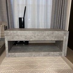 ローテレビ台　テレビボード　グレー　使用期間一年未満の画像