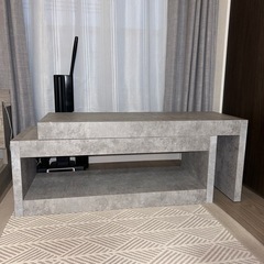 ローテレビ台　テレビボード　グレー　使用期間一年未満の画像