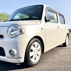 美車★ローダウン★ホワイトアルミ★メッキグリル★お洒落で可愛いミラココアの画像