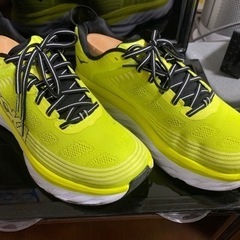 HOKA ホカ　シューズ　26センチ　イエローグリーン　中古