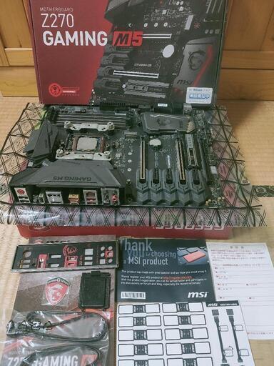 中古intel Core i7-7700K と MSI Z270 GAMING M5 のセット