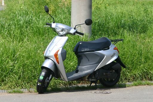 埼玉発375】SUZUKI レッツ5G（盗難アラーム,取扱説明書付） ミスティックシルバーメタリック ４９３３Km