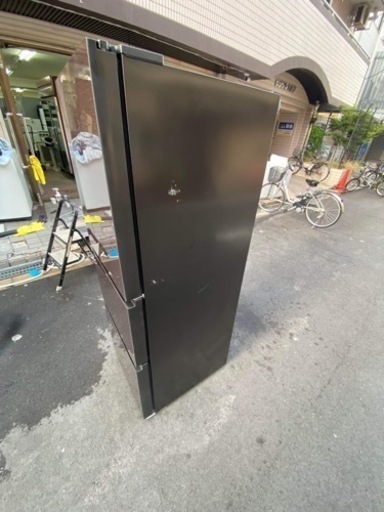 ?ガラストップ3ドア冷凍冷蔵庫㊗️安心保証有り?大阪市内配送設置無料