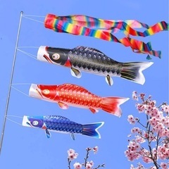 【鯉のぼり3個　＋1.5m吹流し付き】 鯉のぼり ベランダ用 鯉...