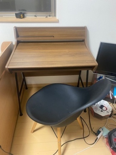 ニトリ　コンパクトPCデスク(8580DESK　DBR) 中古
