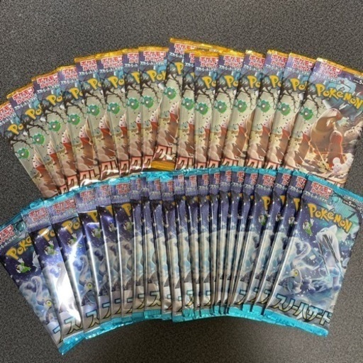 新品未開封　ポケモンカードクレイバースト&スノーハザード、パラダイムトリガー、スカーレット、トリプレットビート、バイオレット