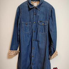 デニムシャツ Ｓサイズ AG×Lee ヒョウ柄 ワンピース レデ...