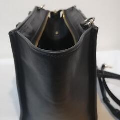 コーチ COACH オールレザー 2way ハンド＆ショルダーバッグ 黒 ブラックの画像