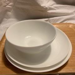 【お譲り先決定】0円。食器①ヤマザキパン白いお皿3点せっと