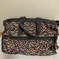 未使用品　レスポートサックボストンバック　＆ポーチ　茶色系の柄物の画像