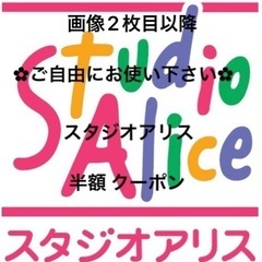 ︎✿ご自由にお使い下さい︎✿ スタジオアリス 半額 クーポンの画像