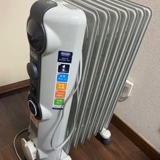 デロンギ(DeLonghi) オイルヒーター [8~10畳用] ゼロ風暖房 ホワイト HJ0812