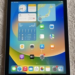 ipad 2017第5 wi-fi+sell ３２GB silver SIMフリーバッテリー ９２％