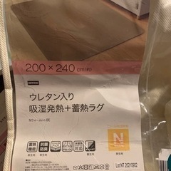【値下げ】nウォーム　ラグ　200×260cmの画像