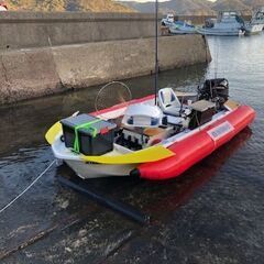 ボート売ります　リトルボート　ウィニングラン　ＦＲＰボート　エンジン　トレーラー　セットの画像
