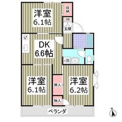 🌻🌻(3DK)敷金礼金ゼロ・フリーレント1ヶ月😁👌初期費用安い・...