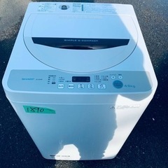 ✨2016年製✨ 1890番 シャープ✨電気洗濯機✨ES-GE45R-C‼️
