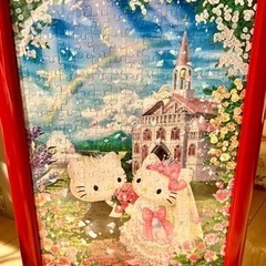 🔴最終値下げ🔴キティちゃんパズル　フレーム付き