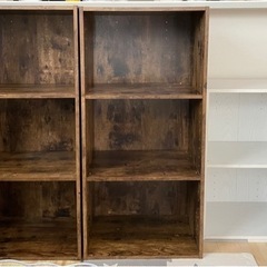 カラーボックス3段と2段